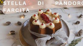 Pandoro Farcito- Stella di Pandoro con cioccolato bianco- dolci di Natale facili Storie di Cucina