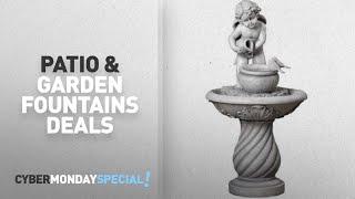 Walmart Top Cyber Monday Patio & Garden Outdoor Fountains Deals: Mainstays Cherub Fountain