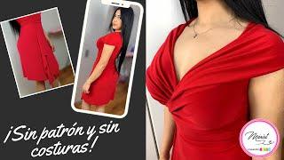 #56 HERMOSO VESTIDO SIN COSTURAS| MÁS FÁCIL DE LO QUE IMAGINAS 