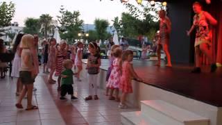 Kids Disco in the Atlantica Princess, Rhodes. The Fast Food Song.