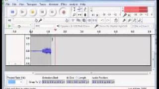 Simple tutorial on using Audacity