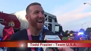 Todd Frazier returns home in style from Olympics