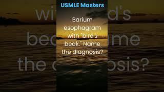 Barium esophagram with "bird's beak." Name the diagnosis.