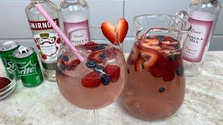 Valentine's Day Pink Moscato Sangria