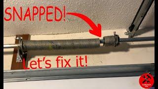 How to Fix Broken Spring on Garage Door