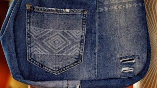 Сумка из старых джинсов  #shorts #short #shortvideo #shortsvideo #handmade  #handmadebag #jeans