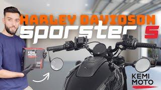 Harley Davidson Sportster S Mirror Extender Bracket Install | Kemimoto