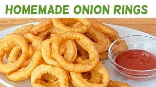 How to Make Old Fashioned Homemade Crispy Onion Rings | Onion Rings Recipe