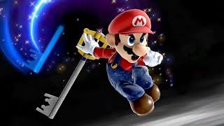 Mario Wields Sora Keyblade Final Smash + Final Blow Victory Screen - Super Smash Bros. Ultimate