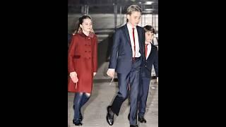 Prince George leading the way and his siblings follow#katemiddletion #britishroyalfamily