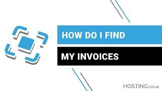 How to find your Invoices on Hosting.co.uk