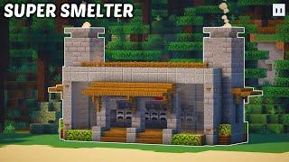 Minecraft : How to Build a Super Smelter House | Auto Smelter Tutorial