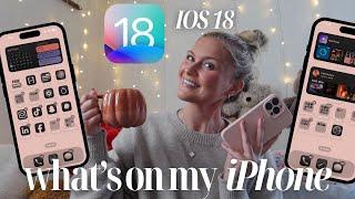 WHAT'S ON MY iPHONE USING iOS 18!