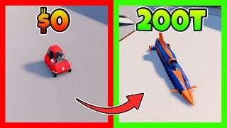 How Fast Can I Get To 200T In Car Crushers 2!!