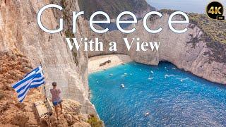 Greece Best Places to visit | Top 10 viewpoints of Greece | Aerial drone 4k