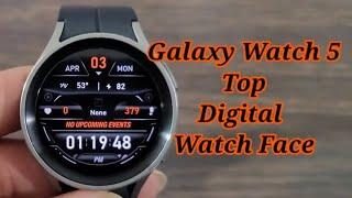 Galaxy Watch 5 Must Have Digital Watch Face