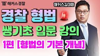 처음 해보는 경찰준비! 김대환 쌩기초 경찰공무원인강으로 형법의 기초부터 익히자! - 해커스 경찰공무원 경찰형법 김대환 -