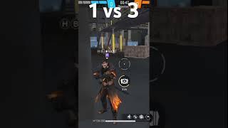 Free fire 1 vs 3 with op headshot #shorts #RK GAMER 09