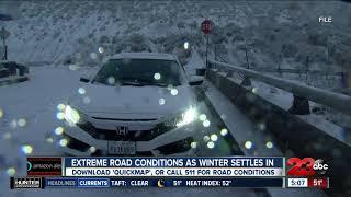 Extreme road conditions as winter settles in