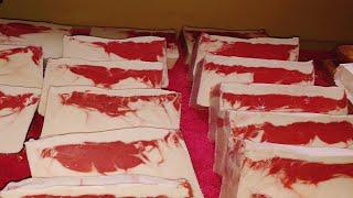 Cutting Candy Cane Soap-Silky Seductions