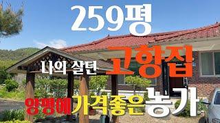/계약진행중/지금 양평농가주택은 급매물로 싸게 살 수 있습니다. 계획관리 259평에 본채+아궁이별채 까지 시골카페, 시골빵집, 시골밥집을 해도 좋은 2차선변 벽돌주택 205075