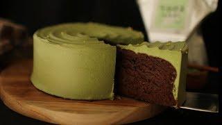 촉촉 터지는 소리 가토쇼콜라와 말차크림 만들기 | Gateau au Chocolate with Matcha cream Recipe