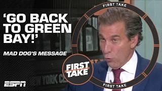 Mad Dog gets HEATED says Aaron Rodgers 'NEEDS TO GO BACK TO GREEN BAY!'  after loss | First Take