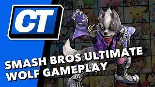 Wolf Gameplay in Super Smash Bros. Ultimate