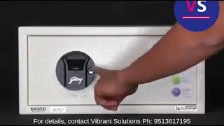 How to operate Godrej Nx Pro Biometric Home Safety Locker, Applicable for Godrej E-Bio Home Lockers