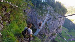 Sketchy bridge crossing and Basejump | Swiss Adventures