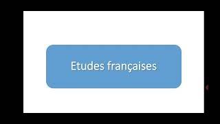 Etudes françaises s1