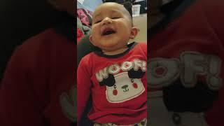 Baby boys infectious laugh