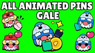 Gale Pins (Animated) | Brawl Stars | Green Screen