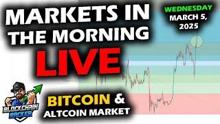 MARKETS in the MORNING, 3/5/2025, Bitcoin $89,500, XRP $2.45, DXY in Free Fall 104, Gold 2,897