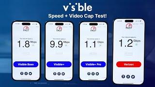 Visible Base vs Visible+ vs Visible+ Pro vs Verizon Speed Test & Video Throttle Test!