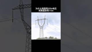 为什么我国用220v电压，而美国却用110v