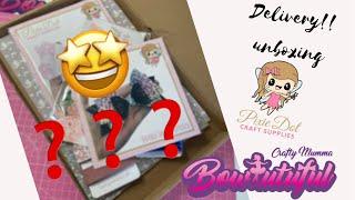 Pixie Dot Craft supplies unboxing delivery! // hair bow tutorial // faux leather bows // how to