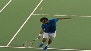 Crazy 360° Spinning Backhand?!? | Federer Moments