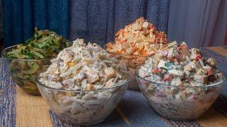 4 salads in 20 minutes for the new year! Cheap recipes! Incredibly delicious and easy! №213