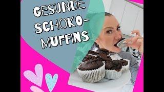 Gesunde Schoko-Muffins  Ohne ZUCKER & ohne MEHL! 