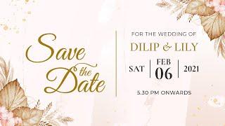 Digital Wedding Invitation Video