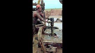 Drill Pipe Tripping hole #rig #oil #oilfieldtrash #drilling #oil #tripping  #oilfieldtrash