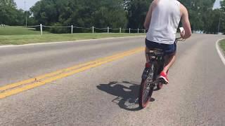 Fly by on a motorized bicycle zeda80 power 66/80cc