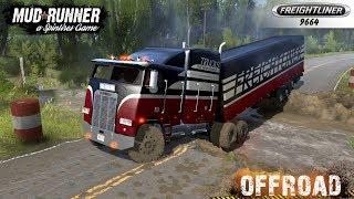 Spintires: MudRunner - FREIGHTLINER FLA 9664 Road Collapse