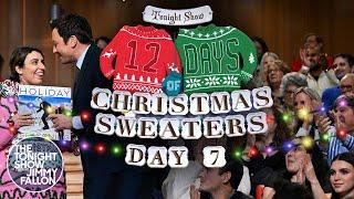 12 Days of Christmas Sweaters 2024: Day 7 | The Tonight Show Starring Jimmy Fallon