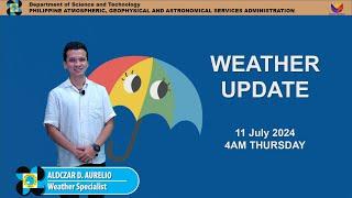 Public Weather Forecast issued at 4AM | July 11, 2024 - Thursday