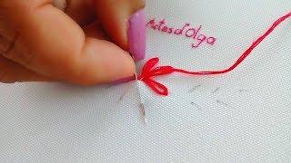 Hand Embroidery: Lazy daisy stitch for beginners | Artesd'Olga