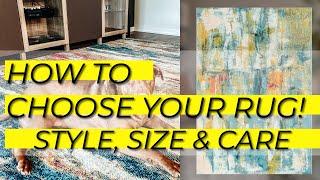 How To Choose A Rug: Top 3 Rug Buying Tips by Eyely Home | Style, Size, Care, and Flatten Your Rug