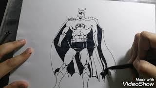 How to draw Batman easy stepwise SAAD