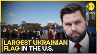 Pro-Ukraine Protesters Unfurl Massive Flag Near White House | World News | WION